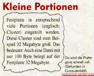 Kleine Portionen